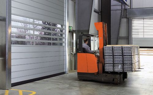 Porta ad avvolgimento - Wilcox Door Service Inc - in metallo / per interno / industriale