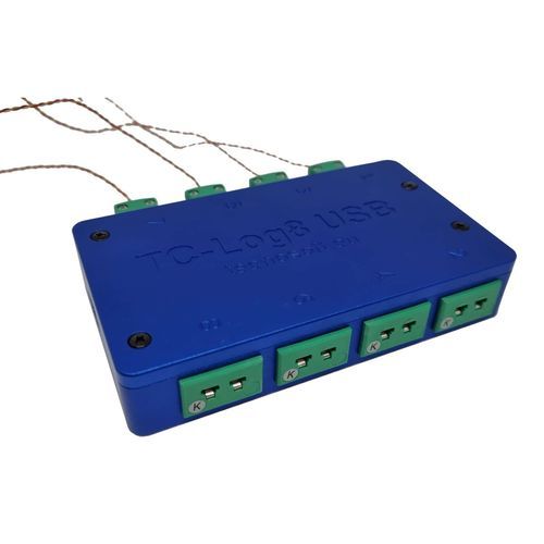 Registratore di dati di temperatura - TC-Log 8 USB series - Tecnosoft - USB / senza schermo / per  termocoppia