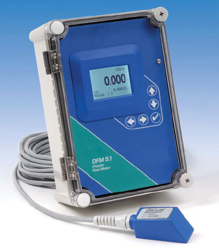 Misuratore di portata ad ultrasuoni - DFM 5.1 series - CHEMITEC - a ultrasuoni ed effetto Doppler / volumetrico / per liquidi