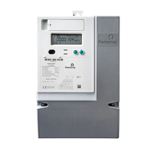 Contatore di energia elettrica trifase - OMNIPOWER - Kamstrup Instumenation - a muro / con display LCD