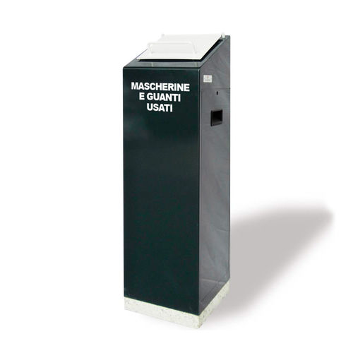 Contenitore per rifiuti in acciaio zincato - SARTORI AMBIENTE S.R.L. - per rifiuti sanitari / per rifiuti pericolosi / con sistema di sicurezza