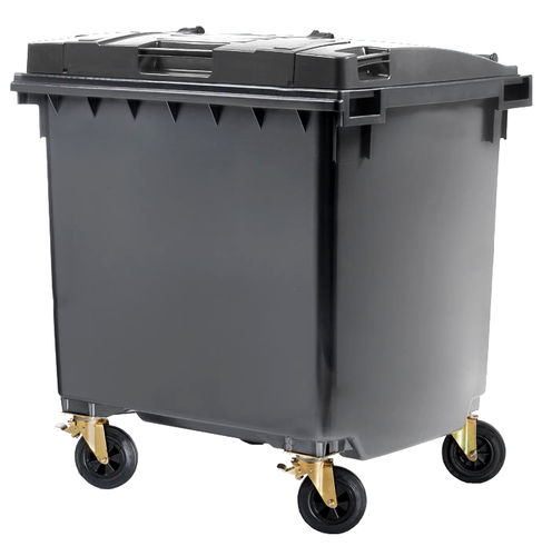 Cassonetto in HDPE - SARTORI AMBIENTE S.R.L. - per caricamento verticale / per rifiuti urbani / con coperchio