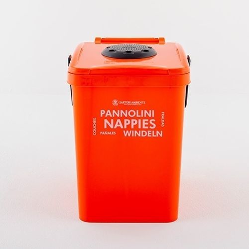 Contenitore per rifiuti in plastica riciclata - Nappy - SARTORI AMBIENTE S.R.L. - per rifiuti domestici / con coperchio