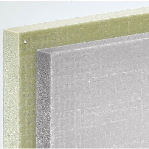 Pannello sandwich anima in schiuma - FOAMSTEP - Cel Components S.r.l. - rivestimento in fibra di vetro / per muro / per interni