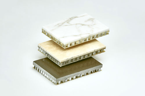 Pannello sandwich in alveolari - Cel Components S.r.l. - rivestimento in foglio di alluminio / rivestimento piastrellato / per muro