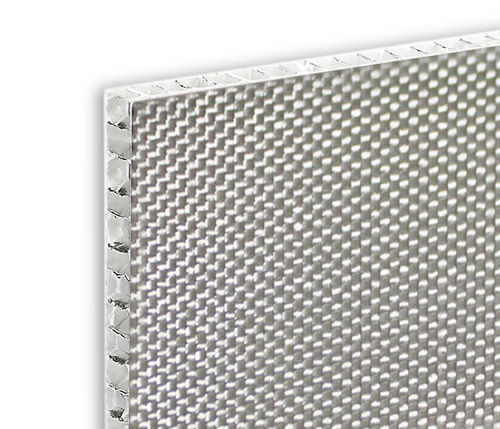 Pannello sandwich in alveolari - ALUSTEP® HFR - Cel Components S.r.l. - rivestimento in fibra di vetro / per soffitto / per facciata
