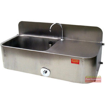 Lavabo in acciaio inossidabile - Smisco Food Equipment Ltd - per l'industria agroalimentare / lavamani / con montaggio a parete