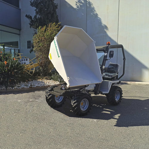 Mini dumper gommato - D-2000H-DG - Piquersa Maquinaria, S.A. - diesel / a scarico frontale / autocaricante