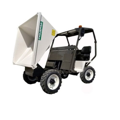 Dumper gommato - D-2500 - Piquersa Maquinaria, S.A. - diesel / a scarico frontale / con benna elevatrice