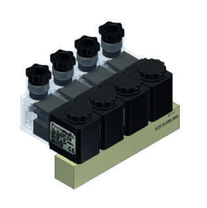 Manifold a 3 vie - 1903.950.1 - Thermoval - in ottone / di gas / idraulico