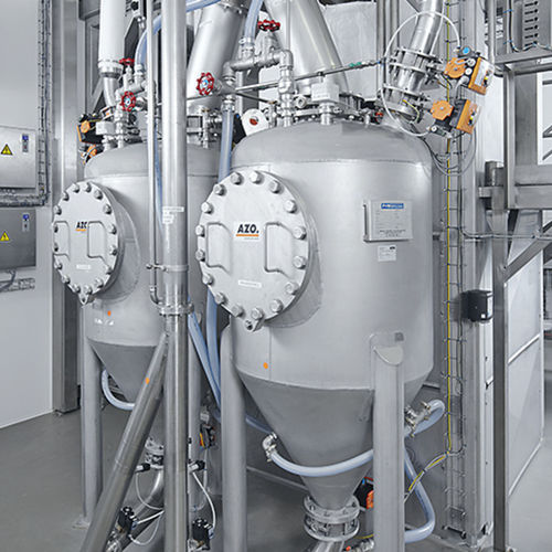 Sistema di trasporto pneumatico in fase densa - MULTIAIR - AZO Group - di polvere / per prodotti alimentari / per prodotto abrasivo