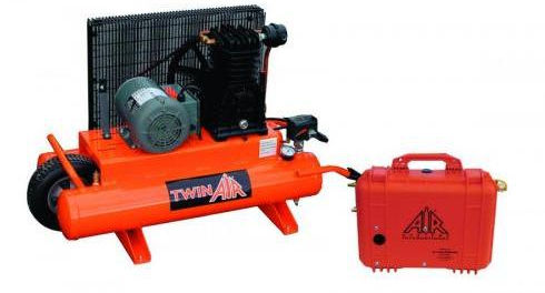 Compressore a palette - Comp-3™ series - Air Systems International - per aria respirabile / AC / su rotelle