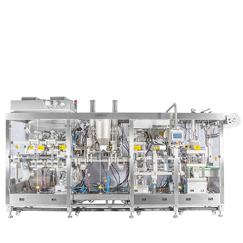 Termoformatrice riempitrice sigillatrice per imballaggio di prodotti caseari - TFM - FASA - per lastre di plastica / completamente automatica