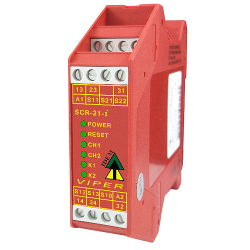 Relè di sicurezza per barriera fotoelettrica - VIPER SCR series - Idem Safety Switches - di arresto di emergenza / 3NA / 1NA