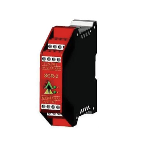 Relè di sicurezza di arresto di emergenza - SCR-2 - Idem Safety Switches - 2NC / su guida DIN