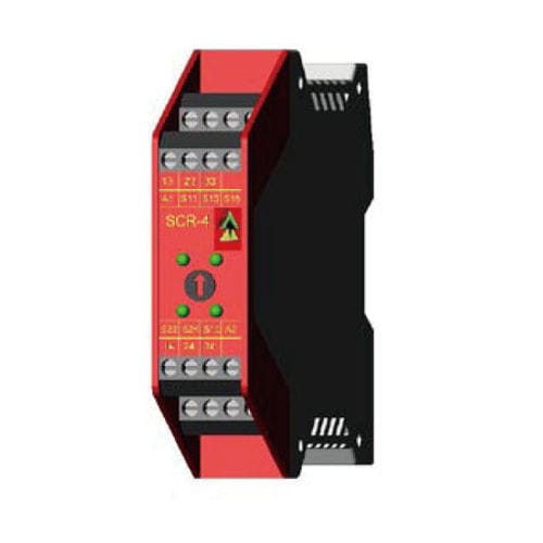 Relè di sicurezza di arresto di emergenza - SCR-4-TD - Idem Safety Switches - 3NC / 2NC / 1NC
