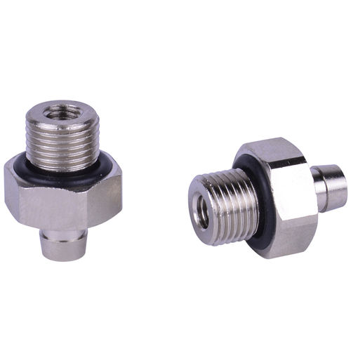 Raccordo per vuoto - 401.002 - VacMotion - filettato / in alluminio / maschio