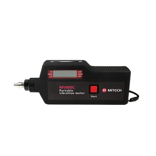 Vibrometro per monitoraggio di macchina - MV 800 series - Mitech - portatile / digitale / accelerometro
