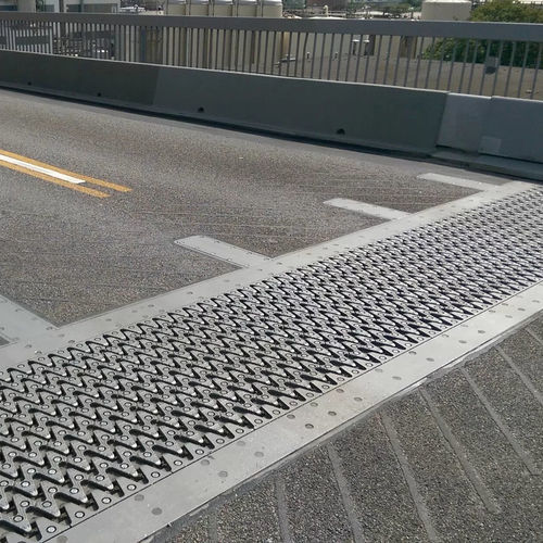 Giunto di dilatazione in acciaio - TENSA-MODULAR LR-LS - mageba - quadrato / a bicchiere / per costruzione di ponti