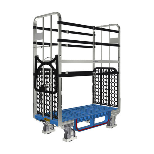 Carrello di distribuzione di posta - ECOFLEX 600 E2 OKD ESD - LKE GmbH - Excellence in Material Handling - in metallo / in plastica / 2 livelli