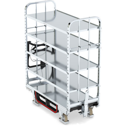Carrello da trasporto - KLT 600 E5 VKD 4ZB100 - LKE GmbH - Excellence in Material Handling - per movimentazione / per preparazione di ordini / in acciaio galvanizzato