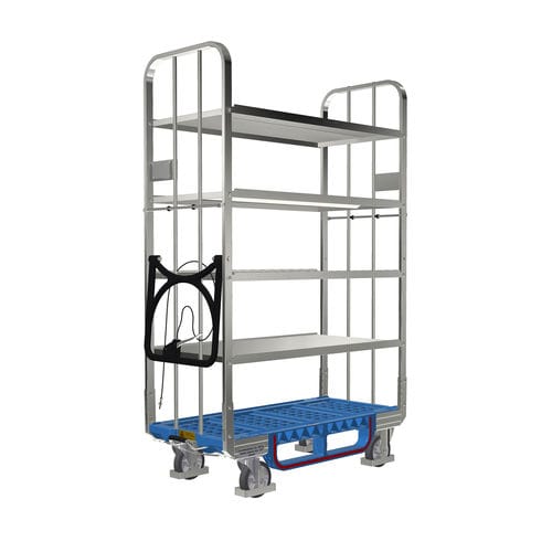 Carrello da trasporto - ECOFLEX 600 E5 OKD - LKE GmbH - Excellence in Material Handling - in metallo / in plastica / 5 livelli