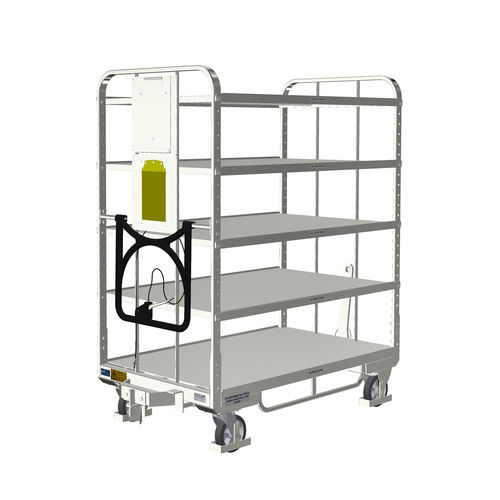 Carrello da trasporto - KLT 800 E5 VKD 4ZB150 DKDT - LKE GmbH - Excellence in Material Handling - per movimentazione / per preparazione di ordini / 5 livelli