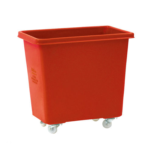 Cassetta in plastica - CONTIFLEX POLI - KS - LKE GmbH - Excellence in Material Handling - per applicazioni alimentari / impilabile / 4 ruote