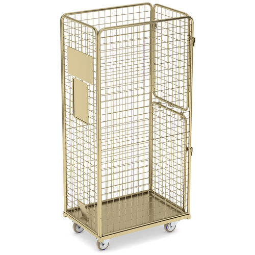 Roll-container di piccole dimensioni per tessili - PREMIUM XS GG100 - LKE GmbH - Excellence in Material Handling - 4 pannelli / in maglia metallica