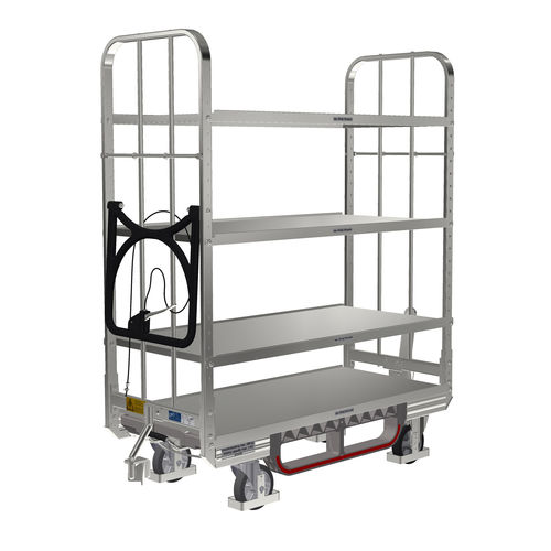 Carrello da trasporto - KLT 600 E4 VKD ESDBR - LKE GmbH - Excellence in Material Handling - per movimentazione / per preparazione di ordini / in acciaio galvanizzato