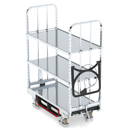 Carrello da trasporto - KLT 600 E3 VKD ESD - LKE GmbH - Excellence in Material Handling - per movimentazione / per preparazione di ordini / 3 livelli
