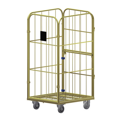 Roll-container per tessili - Classic X - LKE GmbH - Excellence in Material Handling - 4 pannelli / in maglia metallica