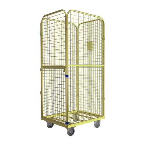 Roll-container per tessili - Premium XL Combitainer - LKE GmbH - Excellence in Material Handling - 4 pannelli / in maglia metallica