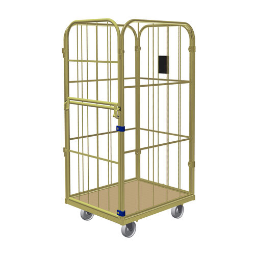 Roll-container per tessili - Junior M standard - LKE GmbH - Excellence in Material Handling - 4 pannelli / in maglia metallica