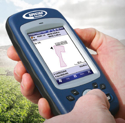Computer palmare per raccolta dati topografici - MobileMapper 10DC - Spectra Precision - da terreno