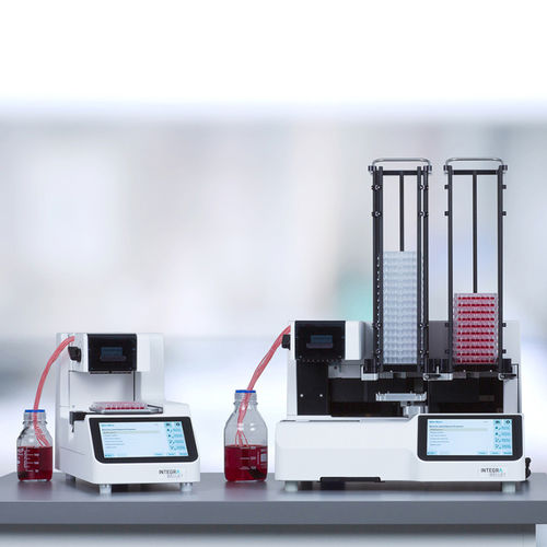 Dosatore di reagente - WELLJET - INTEGRA Biosciences - volumetrico / con impilatrice