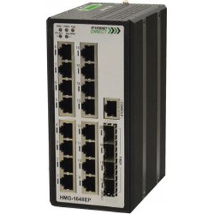 Switch Ethernet gestibile - HMG-448G, HMG-628G - Ethernet Direct - gigabit / di livello 2 / su guida DIN