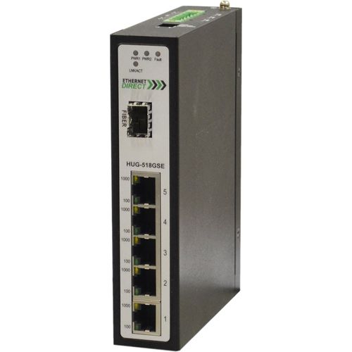 Switch Ethernet non gestibile - HUG-xxxGxx series - Ethernet Direct - gigabit / su guida DIN / DIP