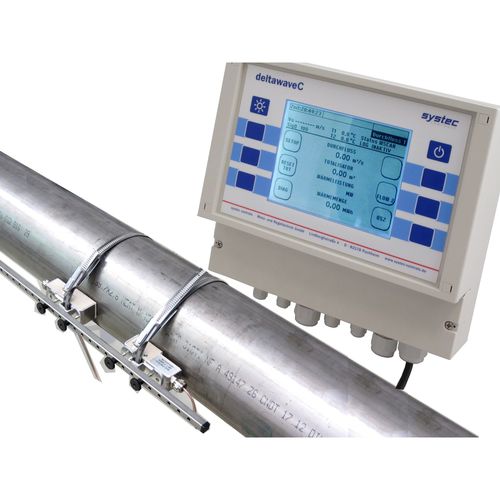 Misuratore di portata ad ultrasuoni - DeltawaveC-Fix - systec Controls - volumetrico / per liquidi / per gas