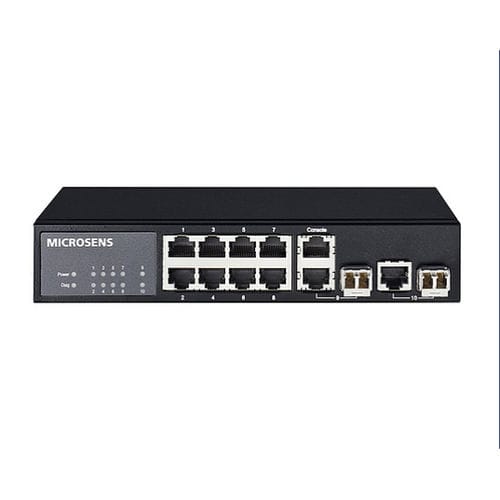 Switch Ethernet gestibile - MICROSENS GmbH & Co. KG - 10 porte / gigabit / in fibra ottica