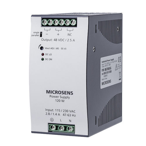 Alimentatore elettrico su guida DIN - MS70045x series - MICROSENS GmbH & Co. KG - AC/DC / regolabile / Power over Ethernet