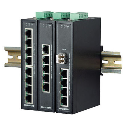 Switch Ethernet gestibile - MS655200X - MICROSENS GmbH & Co. KG - 8 porte / 8 porte / gigabit