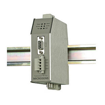 Convertitore di media - MS650142 - MICROSENS GmbH & Co. KG - Ethernet media / RS-232 / in fibra ottica