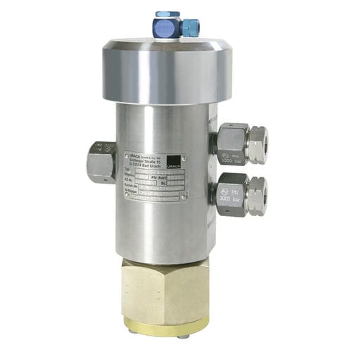 Valvola a comando pneumatico - PUSV series - URACA GmbH & Co.KG - di arresto / a 3/2 vie / di commutazione
