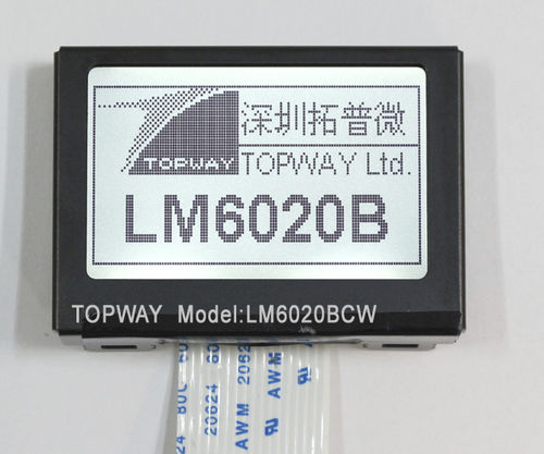 Modulo di visualizzazione LCD - LM6020FCW - TOPWAY LCD - grafico / monocromatico / a matrice di punti