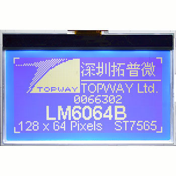Modulo di visualizzazione LCD - LM6063XFW - TOPWAY LCD - grafico / monocromatico / 128 x 64
