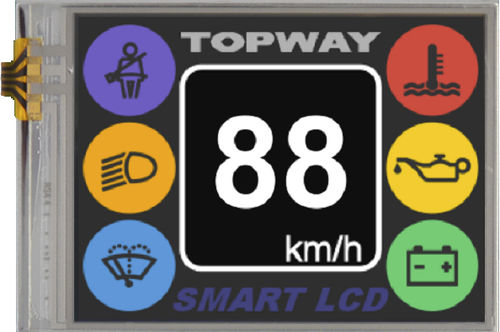 Modulo di visualizzazione TFT LCD - LMT028DHHFWL-NNA - TOPWAY LCD - 320 x 240 / industriale / con retroilluminazione LED