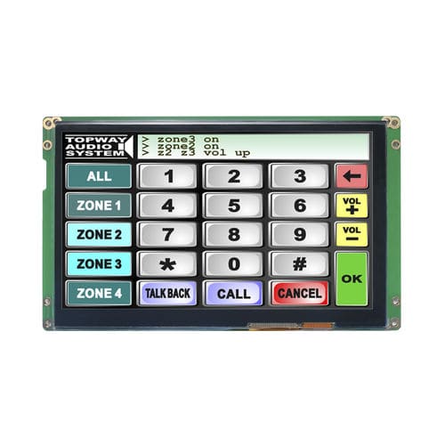 Modulo di visualizzazione LED - LMT070DAMFWA-NTD - TOPWAY LCD - TFT LCD / touch screen / a colori