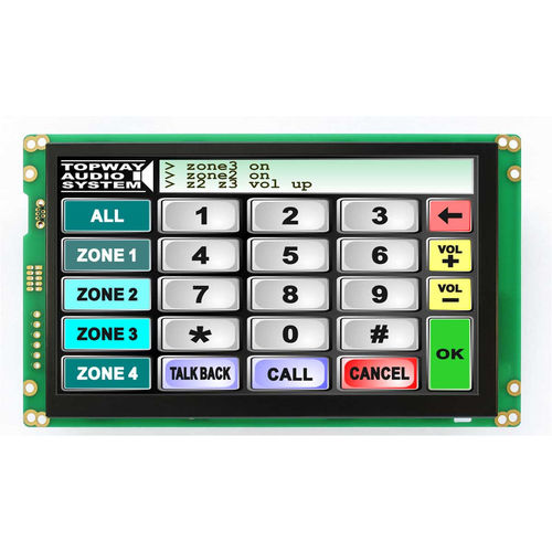 Modulo di visualizzazione 7" - HMT070ATA-6 - TOPWAY LCD - TFT / con touch screen multitouch / a colori