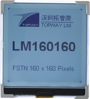 Display LCD - LM160160RCW - TOPWAY LCD - grafico / monocromatico / 160 x 160